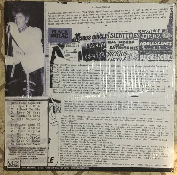 VICIOUS CIRCLE (ヴィシャス・サークル) - S.T. (US Limited LP+DVD「廃盤 New」)