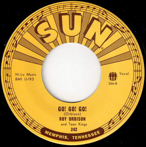 ROY ORBISON & TEEN KINGS (ロイ・オービソン) - Ooby Dooby / Go! Go! Go! (US '17年正規限定「初回ラベ・デザイン仕様」復刻再発 7"/New)