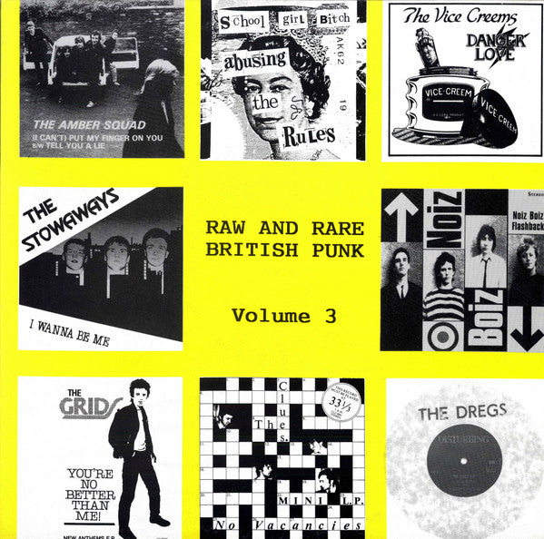 V.A. (UKパンク・コンピ) - Raw And Rare British Punk Vol.3 (UK オリジナル LP「新品 New」)
