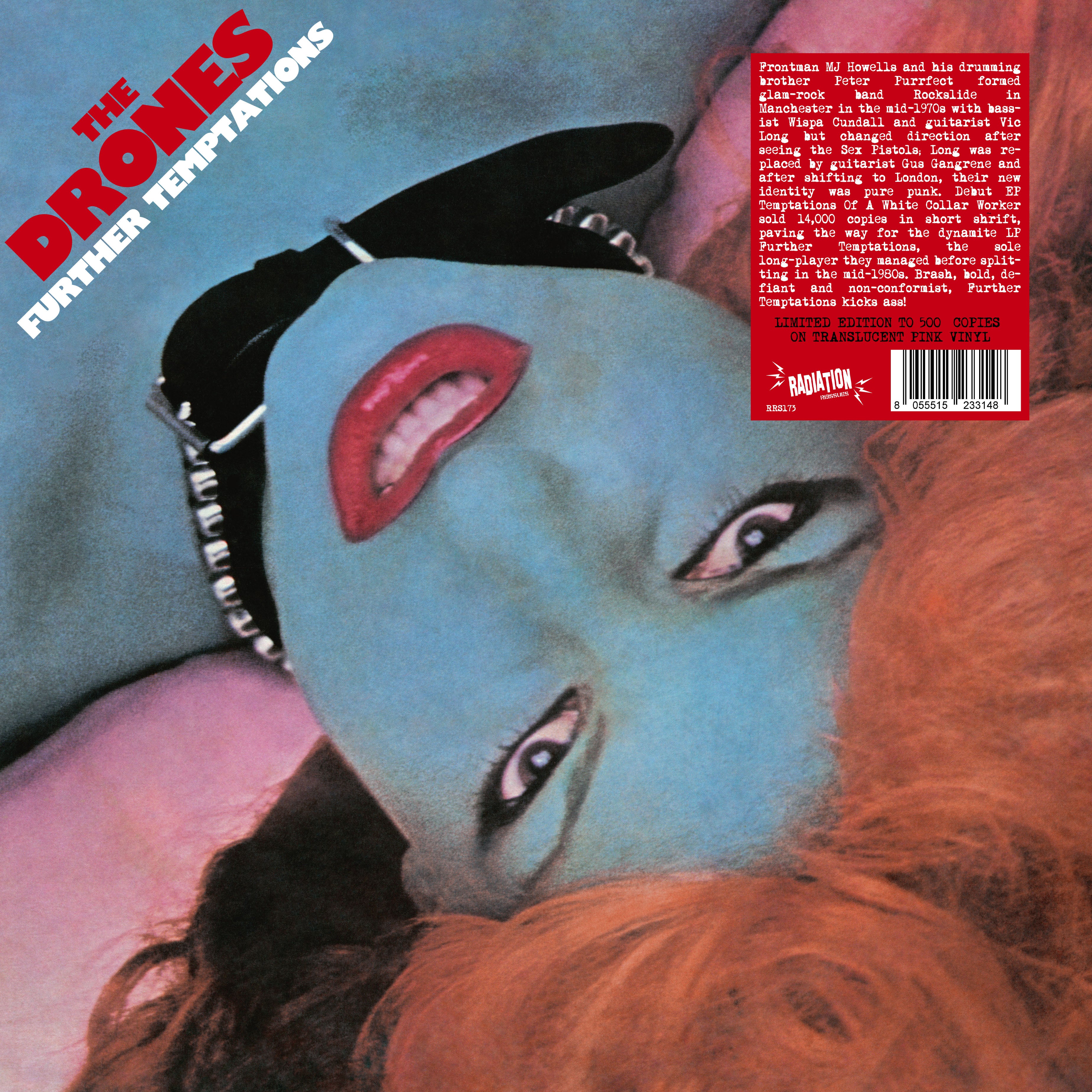 DRONES, THE (ザ・ドローンズ) - Further Temptations (Italy 「RSD 2023」 正規再発「500枚限定ピンクヴァイナル 」LP/New) '77年唯一アルバム!