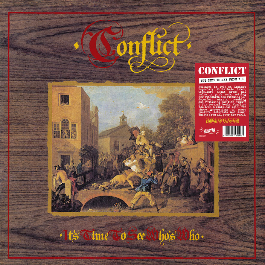 CONFLICT (コンフリクト) - It's Time To See Who's Who (Italy 500枚限定再発オレンジヴァイナル LP/ New)