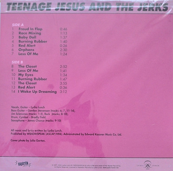 TEENAGE JESUS & THE JERKS (ティーンエイジ・ジーザス・アンド・ザ・ジャークス) - S.T. (US 限定復刻再発ブラックヴァイナル LP/NEW)