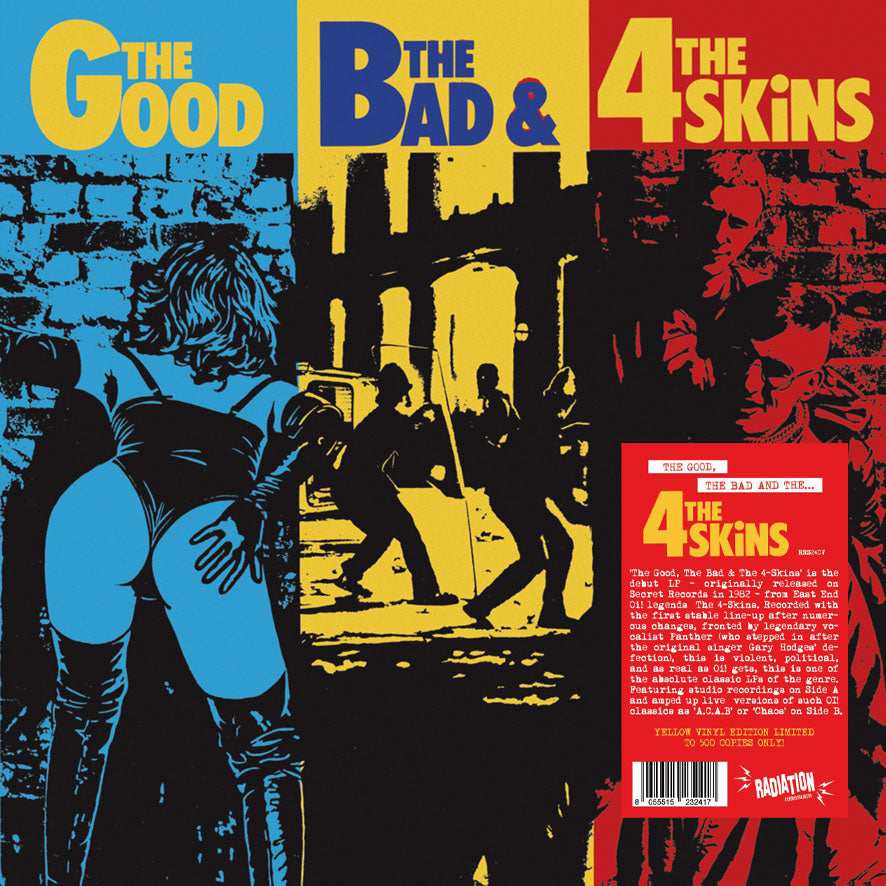 4 SKINS, THE (ザ・フォー・スキンズ) - The Good, The Bad & The 4 Skins (Italy 限定再発イエローヴァイナル LP/ New)