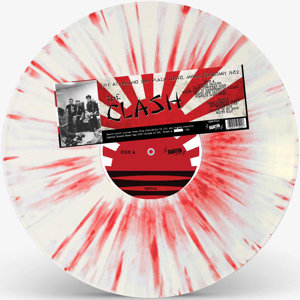 CLASH, THE (ザ・クラッシュ) - Live At The Nakano Sun Plaza, February 1st 1982 : FM  Broadcast (Italy 500枚限定 RSD 2022 ホワイト＆レッド・スプラッターヴァイナルLP/ New)