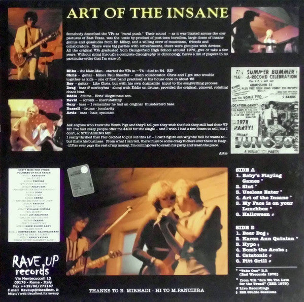 VOMIT PIGS (ヴォミット・ピッグス) - Useless Eaters (Italy 限定プレス LP「廃盤 New」)