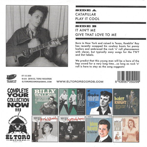 RAY CAMPI (レイ・キャンピ) - Catapillar +3 (Spain 限定ジャケ付き再発4曲入り 7"EP/New)