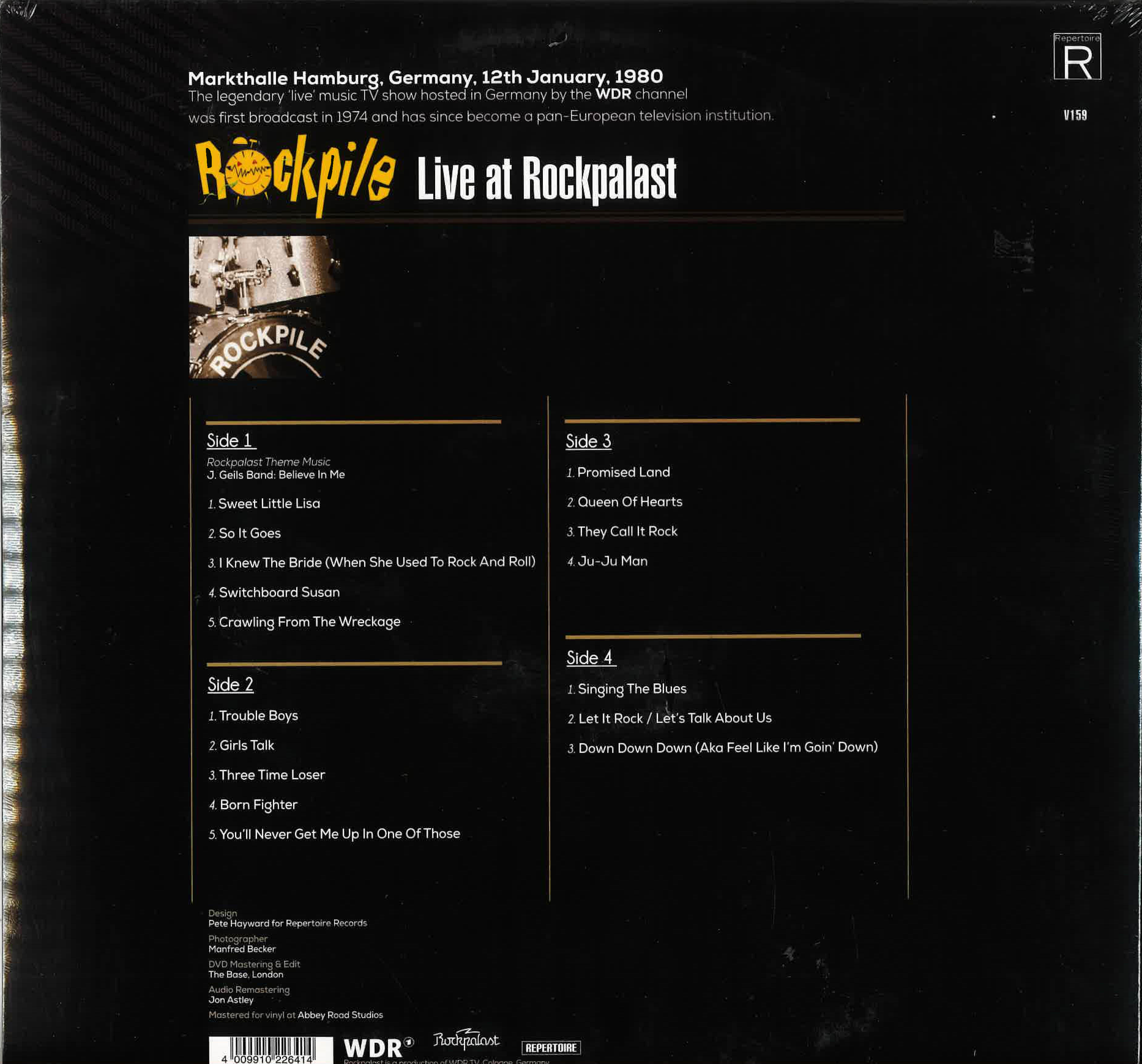 ROCKPILE (ロックパイル) - Live At Rockpalast (German 限定180g 2xLP +DVD/New)