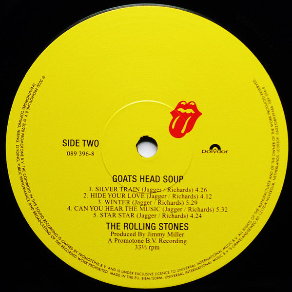ROLLING STONES (ローリング・ストーンズ) - Goats Head Soup (EU Ltd.Reissue Remaster LP/New)