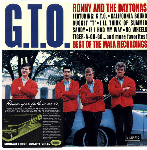 RONNY & THE DAYTONAS (ロニー&ザ・デイトナス) - G.T.O. / Best Of The Mala Recordings (US Ltd.HQ Vinyl LP/New)