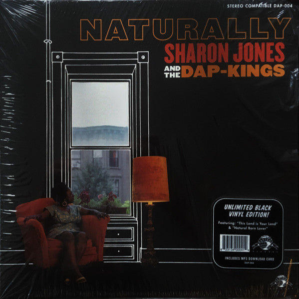 SHARON JONES & THE DAP-KINGS (シャロン・ジョーンズ & ザ・ダップキングス) - Naturally (2nd Album) (US 限定復刻再発「黒盤」LP-見開きジャケ/New)’05年2ndアルバム
