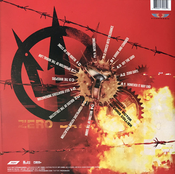 PRONG (プロング) - Zero Days (EU 1,500 Ltd.Red Vinyl 2xLP+CD 「廃盤 New」 )