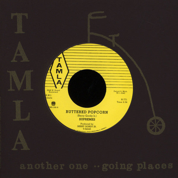 SUPREMES (スプリームス / シュプリームス) - Buttered Popcorn (US Ltd.Reissue 7"/New)