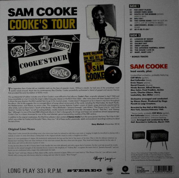 SAM COOKE (サム・クック) - Cooke's Tour (EU 限定ボーナス入り再発180gステレオ LP/New)