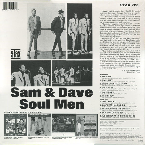 SAM & DAVE (サム・アンド・デイブ) - Soul Men (EU Rhino Ltd.Reissue 180g Mono LP/New)