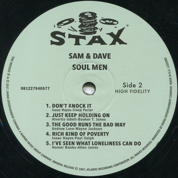 SAM & DAVE (サム・アンド・デイブ) - Soul Men (EU Rhino Ltd.Reissue 180g Mono LP/New)