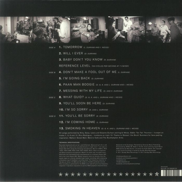 KITTY, DAISY & LEWIS (キティ, デイジー & ルイス) - Smoking In Heaven (UK 限定復刻再発ピンクスモークヴァイナル 2xLP/NEW)