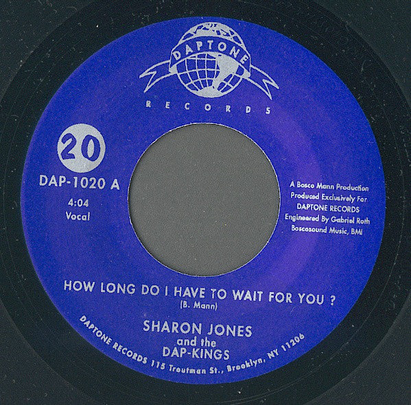 SHARON JONES & THE DAP-KINGS (シャロン・ジョーンズ & ダップキングス) - How Long Do I Have To  Wait For You ? (US Ltd.7