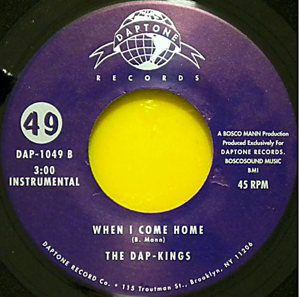 SHARON JONES & THE DAP-KINGS (シャロン・ジョーンズ & ダップキングス) - When I Come Home (US 限定プレス 7"/New)