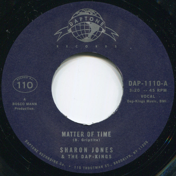 SHARON JONES & THE DAP-KINGS (シャロン・ジョーンズ & ダップキングス) - Matter Of Time (US Ltd.7"/New)