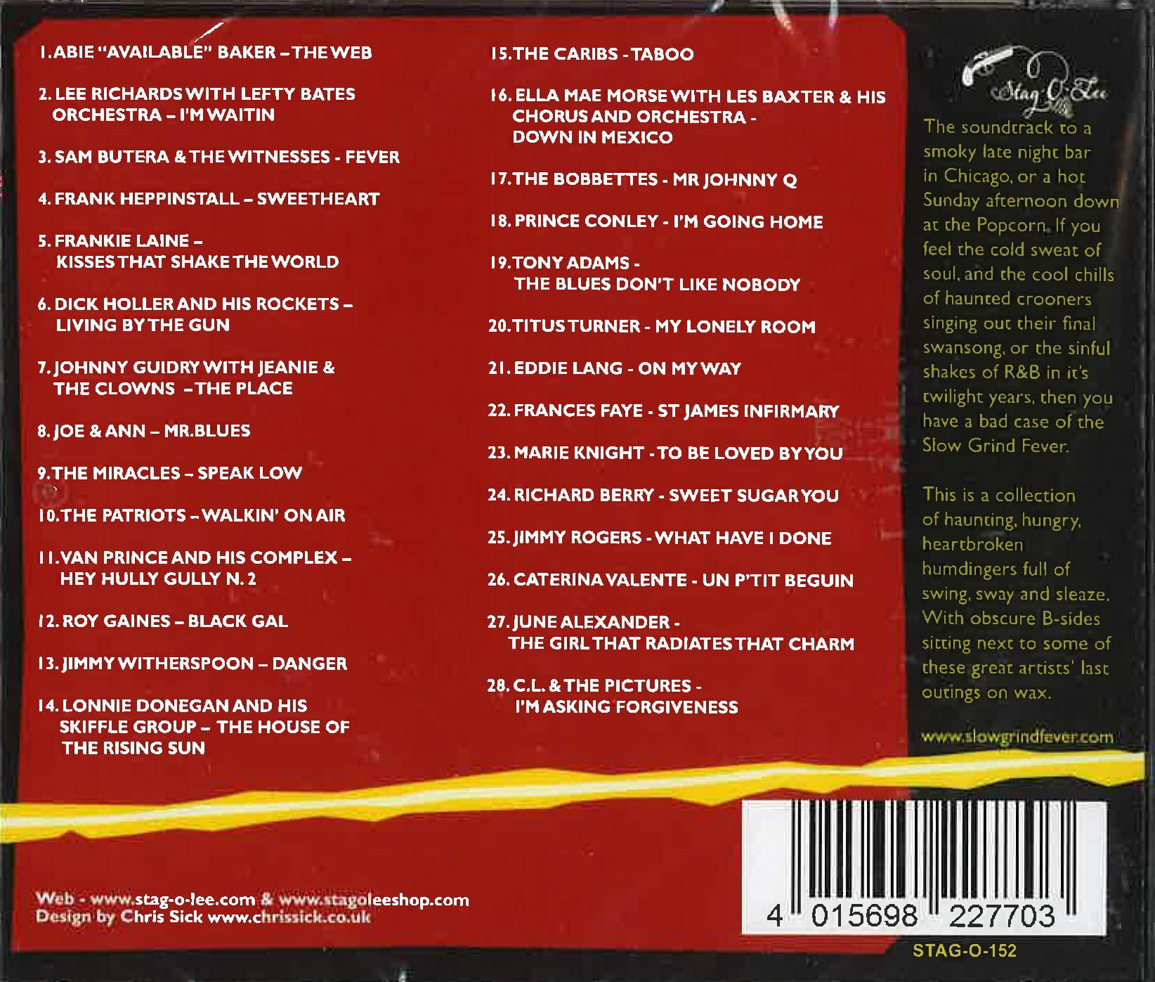 V.A. (ラスヴェガス・グラインド続編) - Slow Grind Fever Vol.9 & 10 (German CD(プラケース)/New)