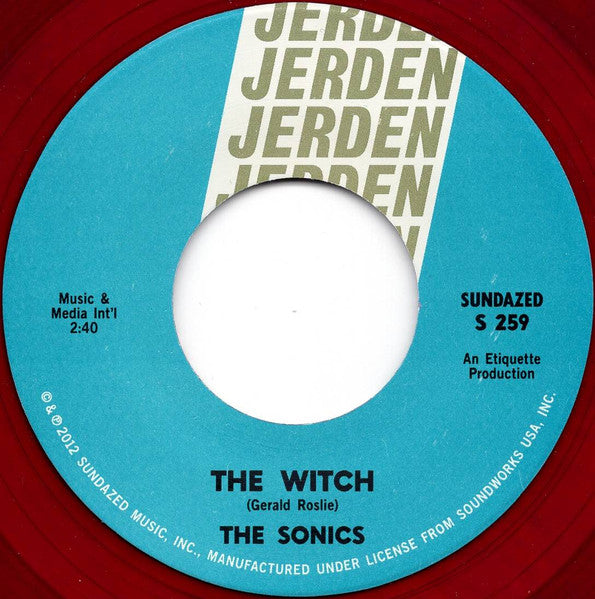 SONICS (ソニックス) - The Witch (US 限定再発「レッド VINYL(赤盤)」 7"+PS/New)