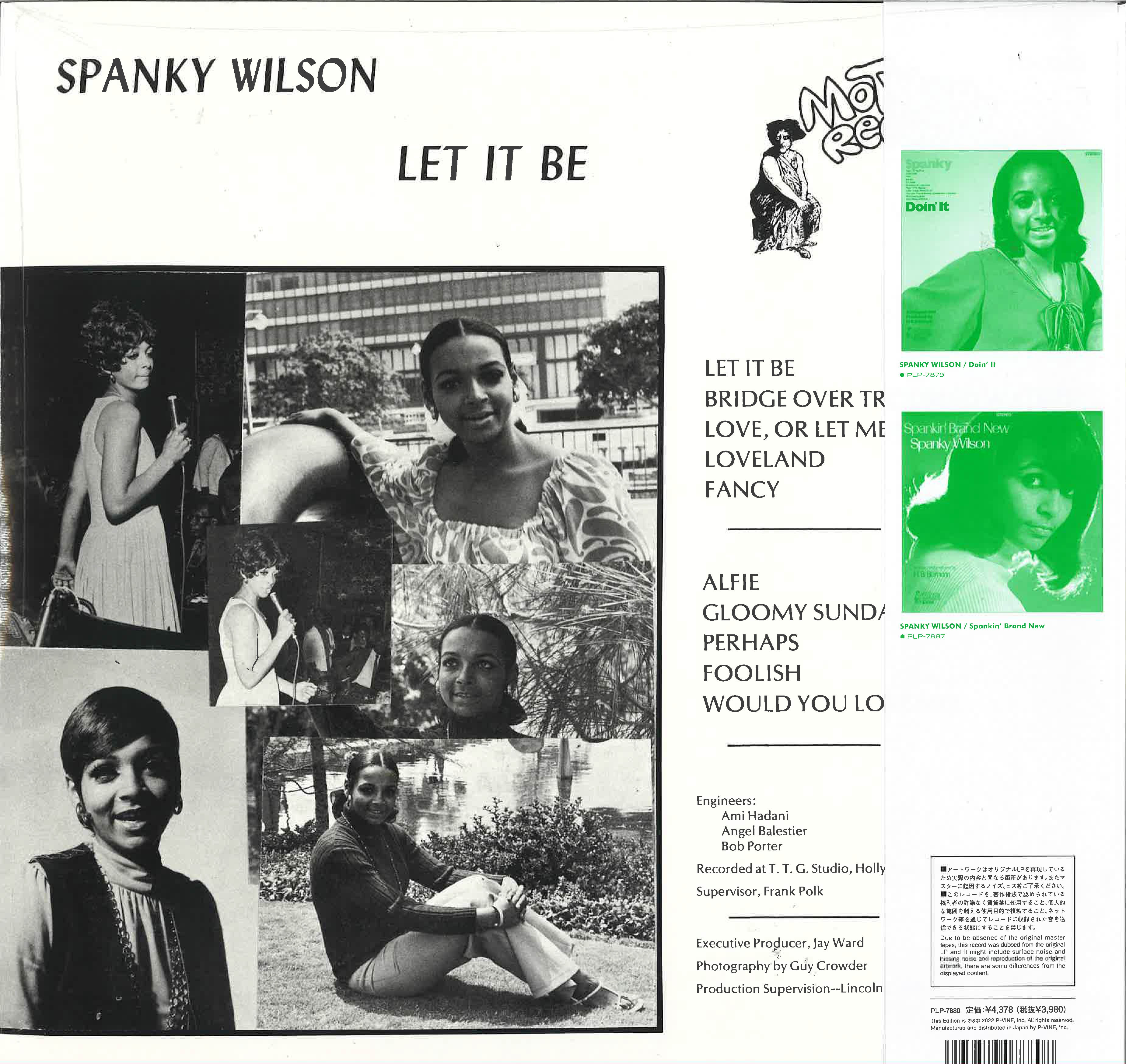 SPANKY WILSON (スパンキー・ウィルソン) - Let It Be (Japan 初回完全限定再発 LP New)
