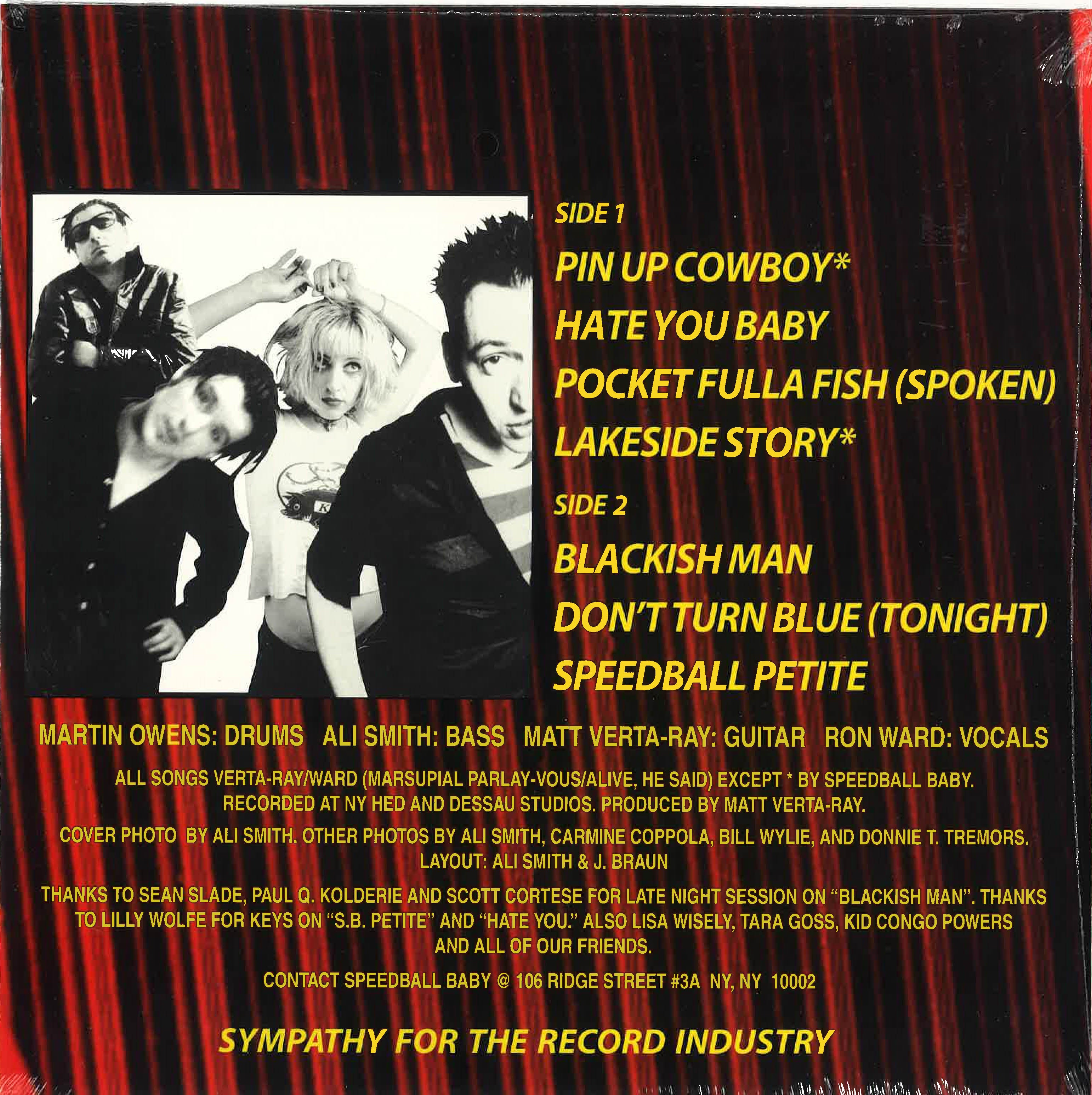 SPEEDBALL BABY (スピードボール・ベイビー) - I'm Gonna Stomp Mr. Harry Lee (US Ltd.10" MLP/New廃盤)