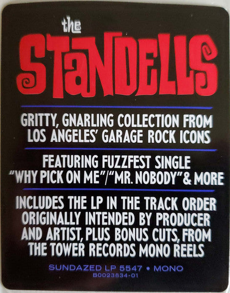 STANDELLS (スタンデルス) - Why Pick On Me - Sometimes Good Guys Don't Wear White (US Ltd.Reissue Mono LP/New)
