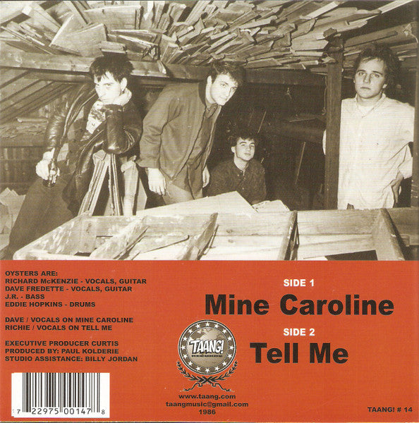 OYSTERS, THE (ジ・オイスターズ) - Mine Caroline (US 限定プレス正規再発 7"/ New)
