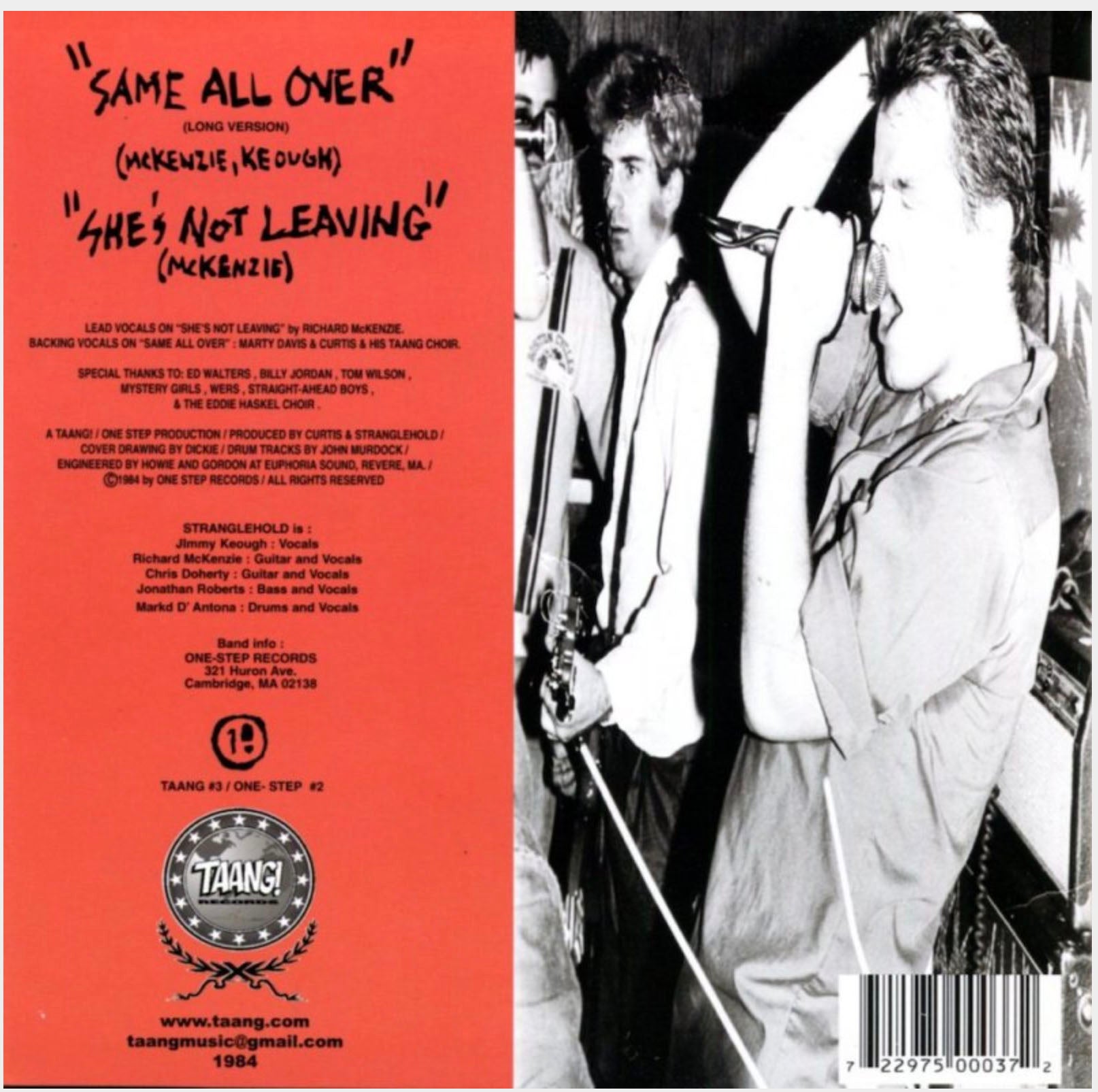 STRANGLEHOLD (ストラングルホールド) - Leisure Tour '84 (US 限定プレス正規再発 7"/New)