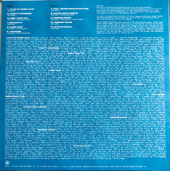 GINA BIRCH (ジーナ・バーチ) - I Play My Bass Loud (UK/US 限定リリース LP/NEW)