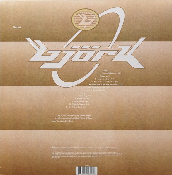 BJORK (ビョーク) - Debut (EU 正規限定再発 LP/NEW) '93年ソロデビューアルバム