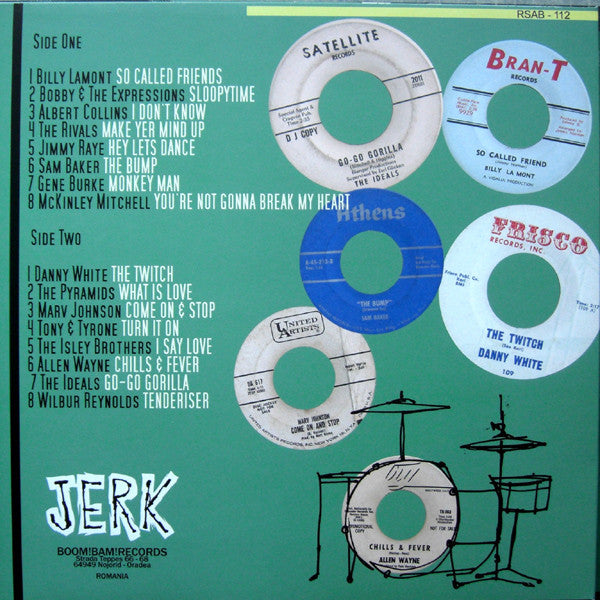 V.A. (50’s〜60's RAW-R&B/ノーザン&ラテン SOULレア・シングル編集シリーズ・コンピ) - The Jerk Boom! Bam! Vol.2 (ドイツ限定プレス LP/New)