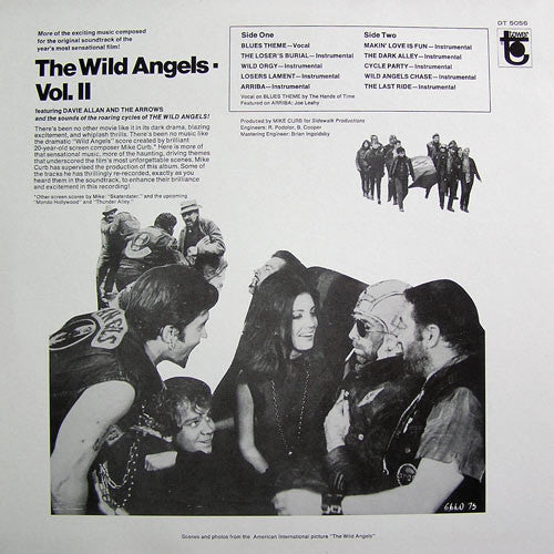 DAVIE ALLAN & THE ARROWS (デヴィ・アラン & ザ・アロウズ) - O.S.T.(サントラ)The Wild Angels Vol.2 (EU 限定リプロ再発「ピンク VINYL」LP/New)