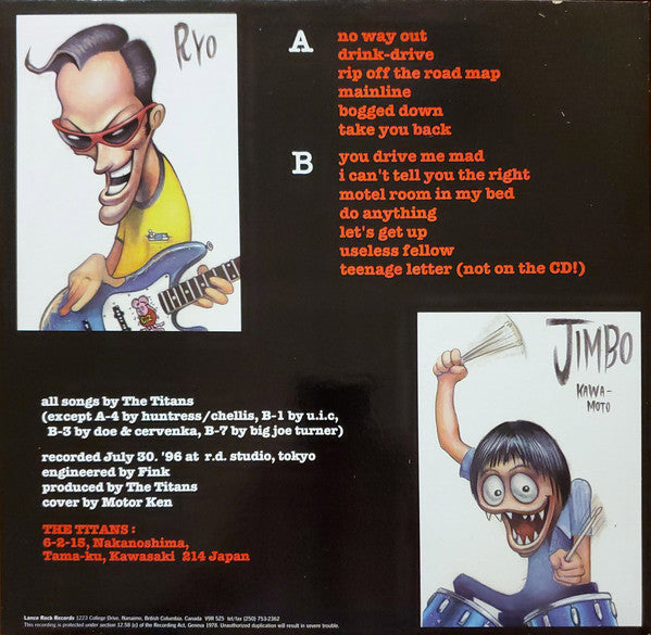 TITANS (タイタンズ) - Instant Disasters (カナダ限定アナログ LP/New) ’97年唯一フル・アルバム