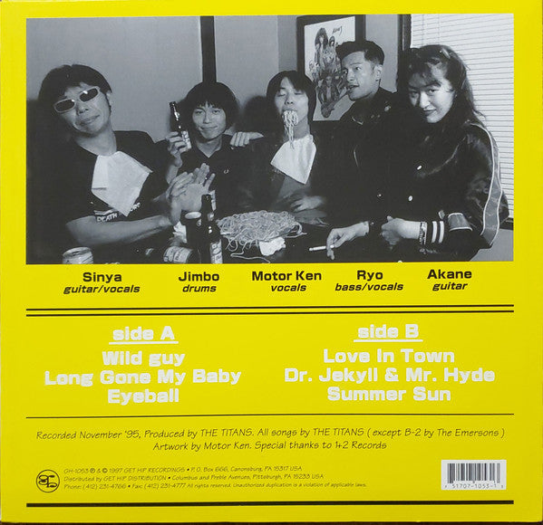 TITANS (タイタンズ) - Wild Guy (US 限定10インチ・ミニ LP/ New)’97年6曲入りミニ・アルバム