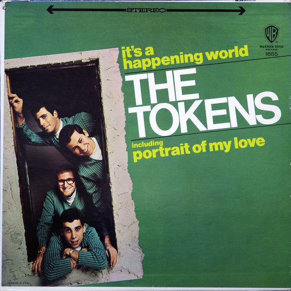 TOKENS (トーケンズ) -It's A Happening World (US '67 オリジナル・ステレオ LP/廃盤デッドストックNew) 白人ドゥワップ大御所'67年7作目アルバム。サンシャインポップ(ソフトロック)、ノーザンPOP名曲満載!