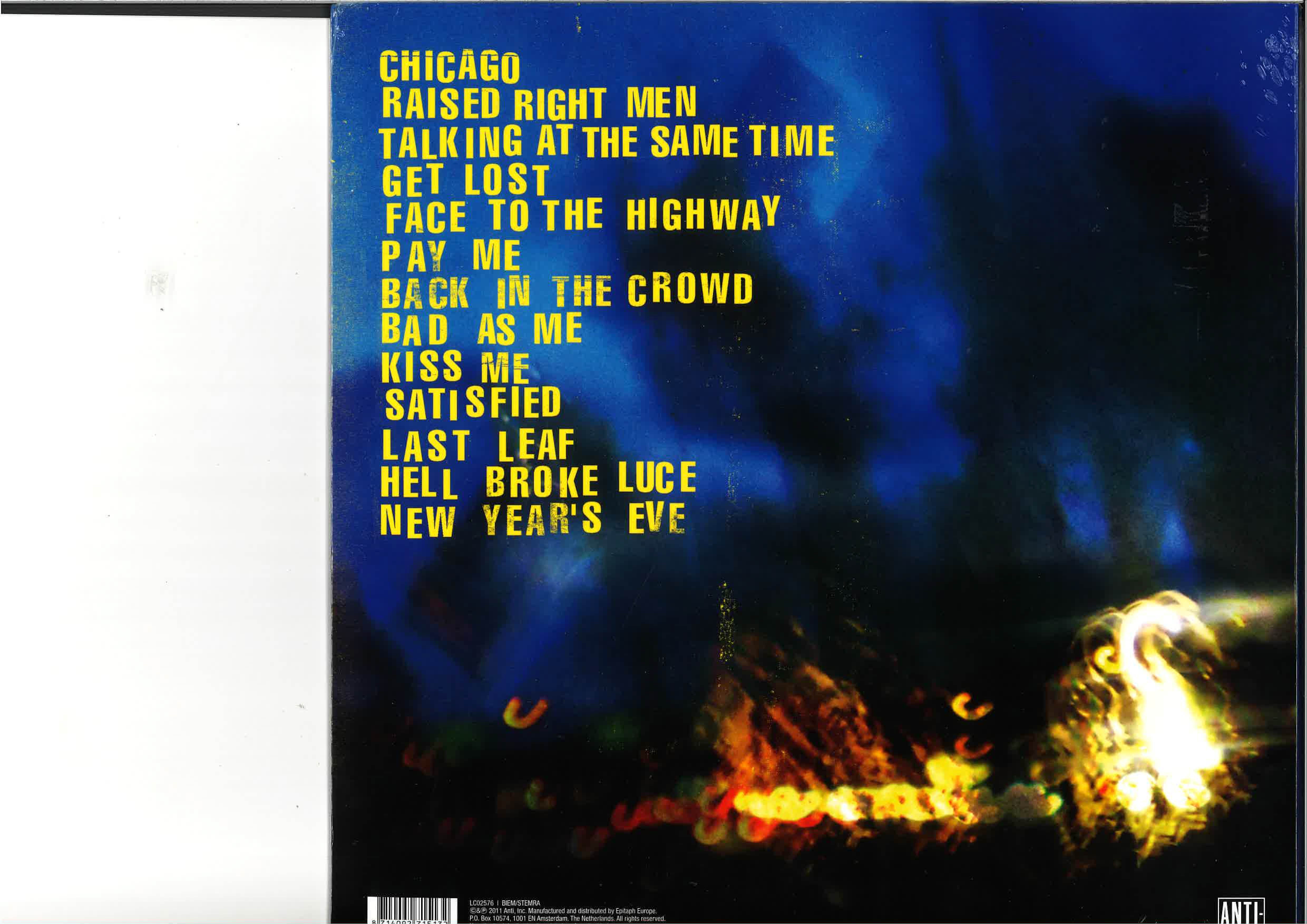 TOM WAITS (トム・ウェイツ) - Bad As Me (EU 限定復刻リマスター再発 180g LP/New #7151-1)