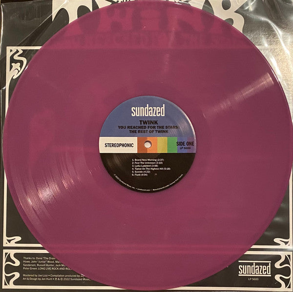 TWINK (トゥインク) - The Best Of Twink: You Reached For The Stars (US Limited Violet Color Vinyl LP/ New) 英国地下サイケ界の怪人、ベスト12曲