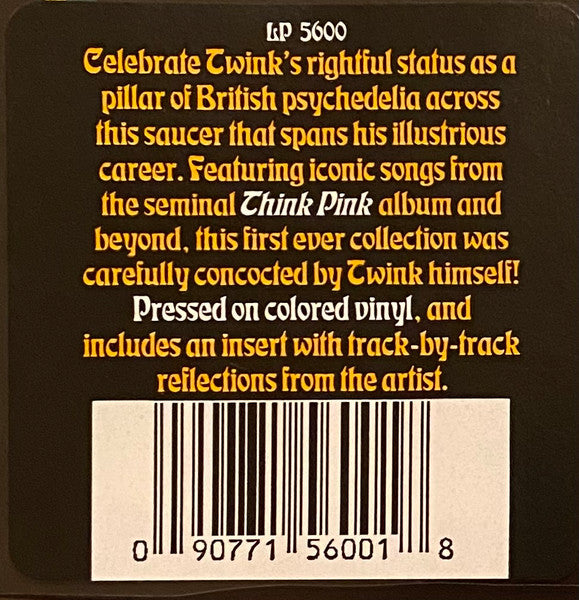 TWINK (トゥインク) - The Best Of Twink: You Reached For The Stars (US Limited Violet Color Vinyl LP/ New) 英国地下サイケ界の怪人、ベスト12曲