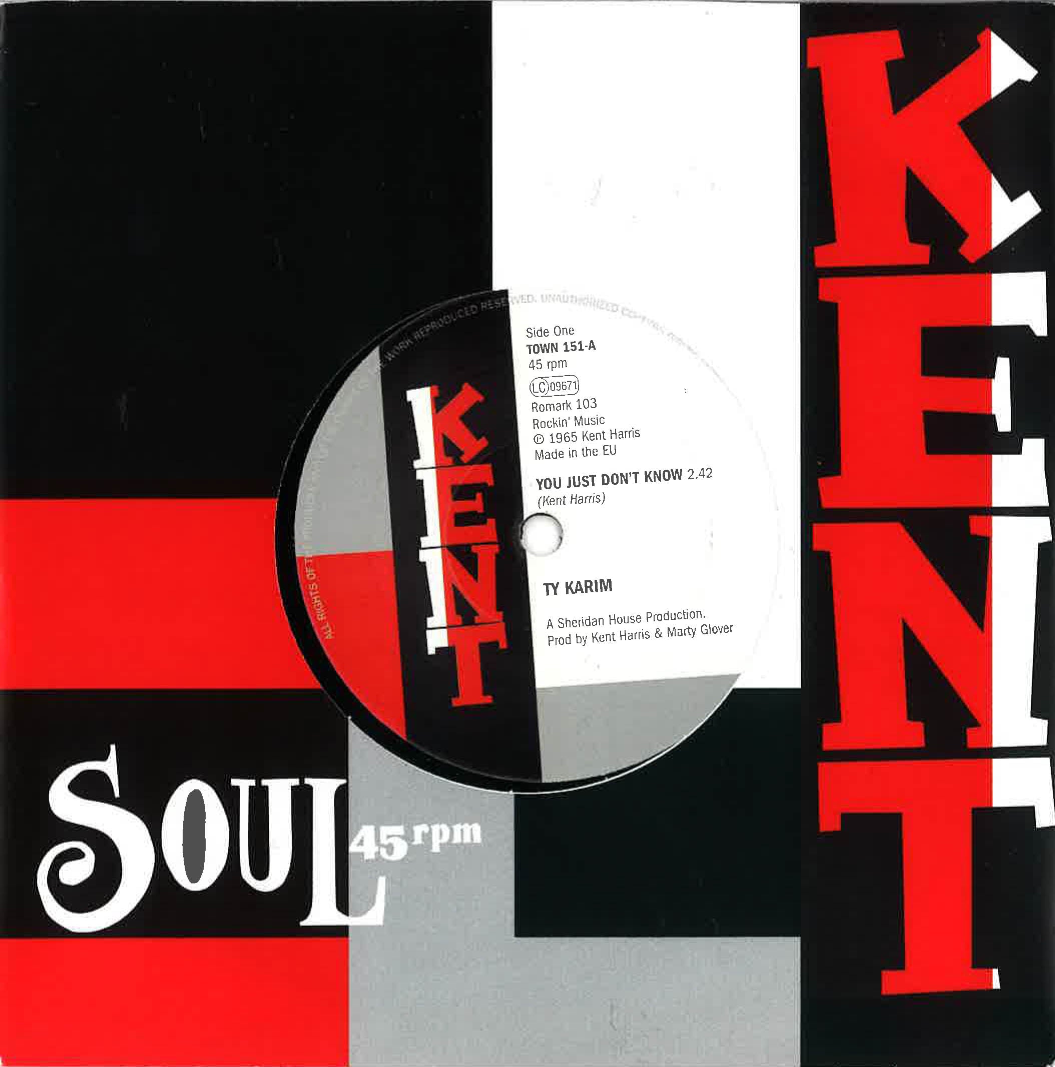 TY KARIM (タイ・カリム) - You Just Don't Know / Lightin' Up (UK Ltd.Reissue 7"+CS/New)