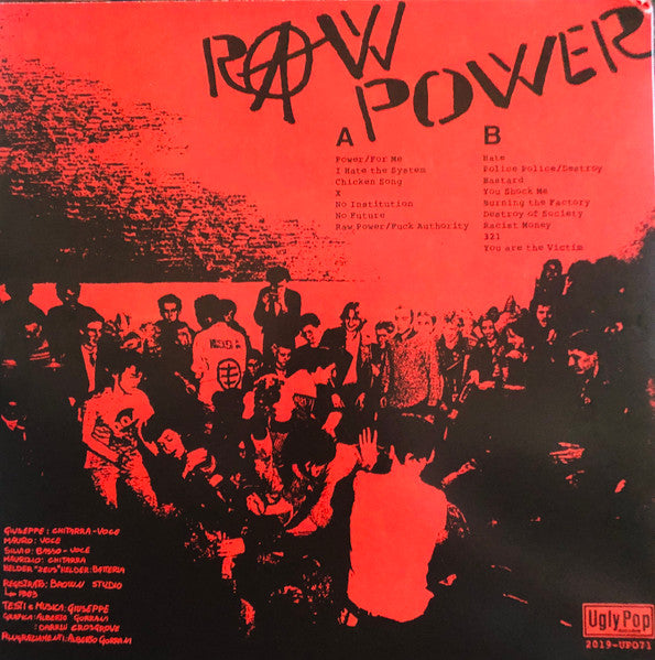 RAW POWER (ロウ・パワー) - '83 Demo (Canada 500枚限定再発「重量ブラックヴァイナル」LP「廃盤 New」)