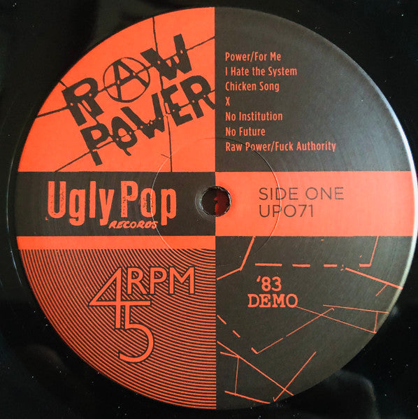 RAW POWER (ロウ・パワー) - '83 Demo (Canada 500枚限定再発「重量ブラックヴァイナル」LP「廃盤 New」)