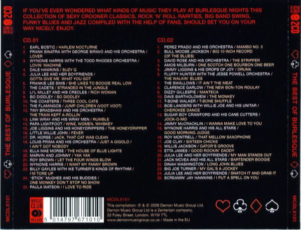 V.A. (50's-60's バーレスクミュージック・コンピ) (50's-60's バーレスクミュージック・コンピ) - The Best Of Burlesque (UK 限定 2xCD/New)