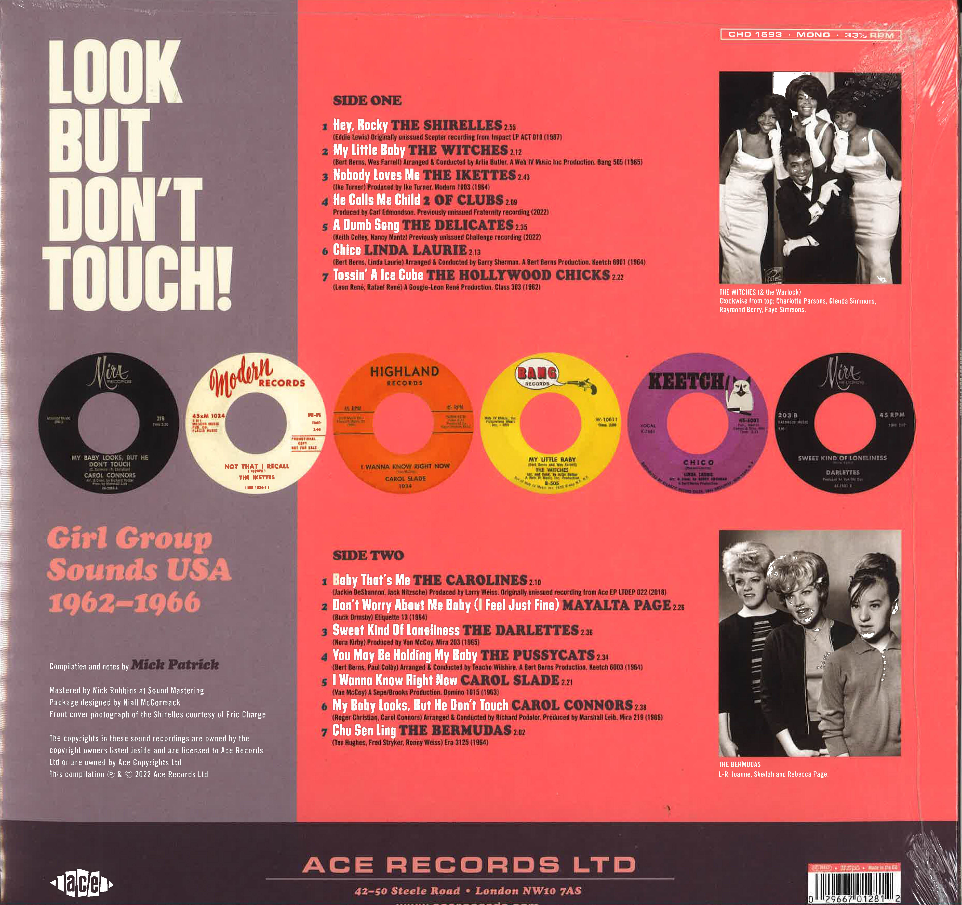 V.A. (英Ace社編集60sガールサウンズ・コンピ) - Look But Don't Touch ! (EU Limited LP/New)