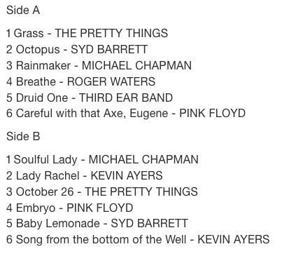 V.A. (英ハーヴェスト社サイケコンピ) - Psychedelic Picnic a breath of fresh air (EU 500 Ltd.Silver HQ Vinyl LP/New)