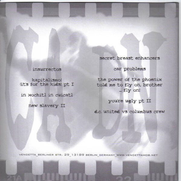 CRISPUS ATTUCKS / DE NADA (クリスパス・アタック / デ・ナダ) - Split (German 限定プレス 7"「廃盤 」)