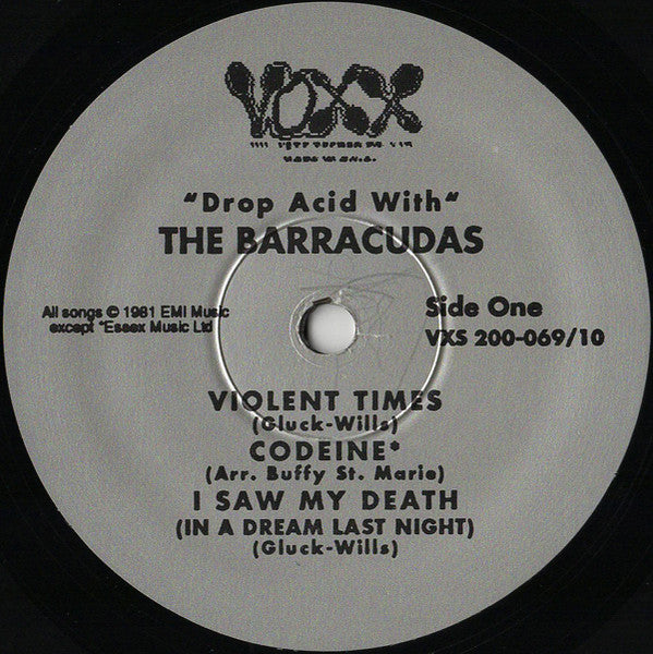 BARRACUDAS (バラクーダズ) - Drop Acid With ... (US 限定プレス 10"「廃盤 New」)