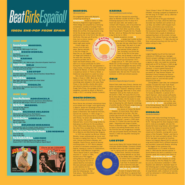 V.A. (60's スペイン・ガールPOPコンピ) - Beat Girls Español! (1960s She-Pop From Spain) (UK-EU 限定「ホワイトVINYL」LP/New)