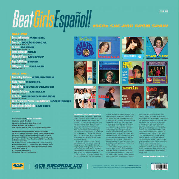V.A. (60's スペイン・ガールPOPコンピ) - Beat Girls Español! (1960s She-Pop From Spain) (UK-EU 限定「ホワイトVINYL」LP/New)